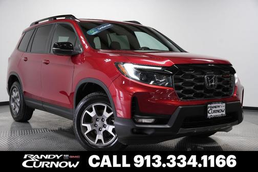 Radiant Red Metallic II 2022 Honda Passport AWD TrailSport