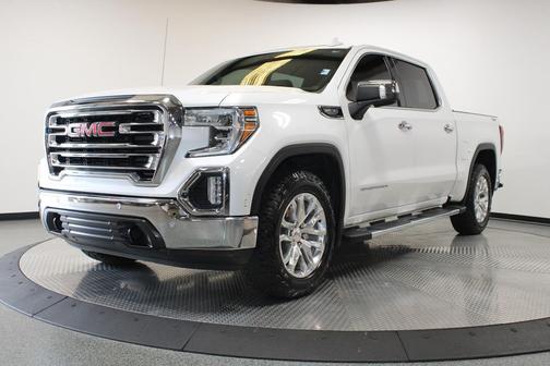 White Frost Tricoat 2021 GMC Sierra 1500 SLT