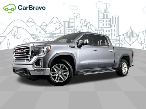 Satin Steel Metallic 2021 GMC Sierra 1500 SLT