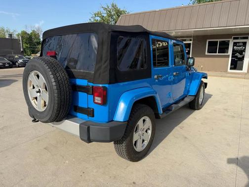 Blue 2012 Jeep Wrangler Unlimited Sahara
