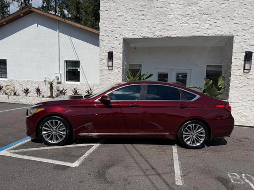 Burgundy 2016 Hyundai Genesis 3.8