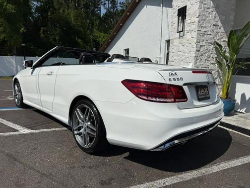 White 2014 Mercedes-Benz E-Class 2dr Cabriolet E 550 RWD