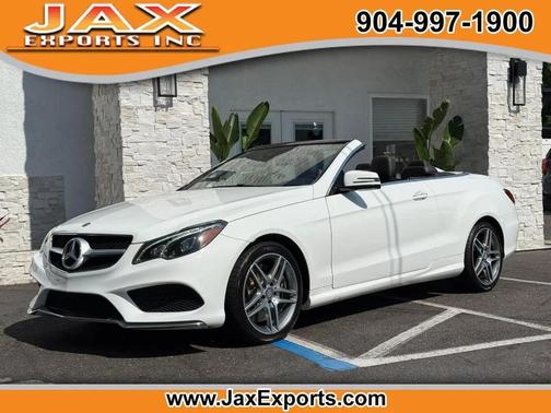 White 2014 Mercedes-Benz E-Class 2dr Cabriolet E 550 RWD