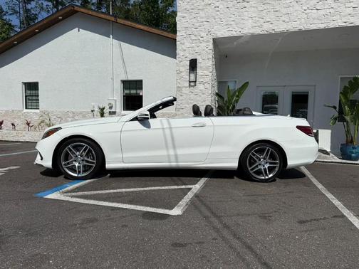 White 2014 Mercedes-Benz E-Class 2dr Cabriolet E 550 RWD