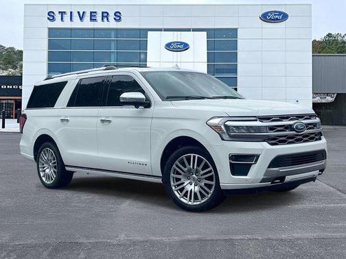 Star White Metallic Tri-Coat 2024 Ford Expedition Max Platinum