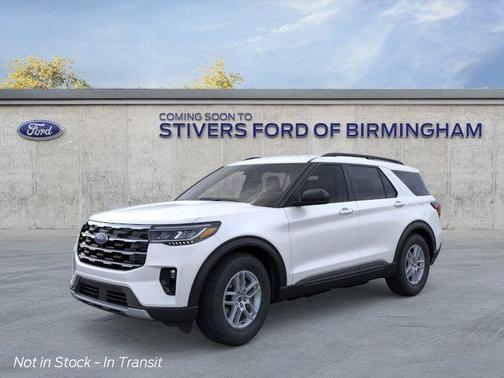 Star White Metallic Tri-Coat 2026 Ford Explorer Active