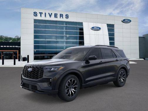Agate Black Metallic 2026 Ford Explorer ST-Line