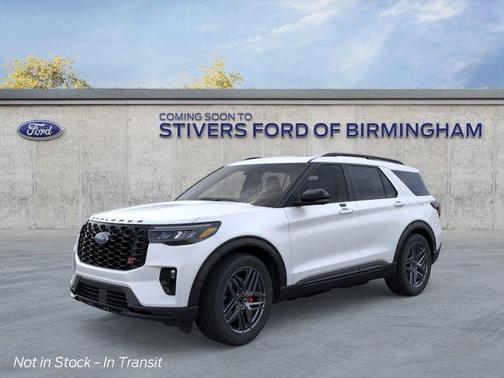 Star White Metallic Tri-Coat 2026 Ford Explorer ST