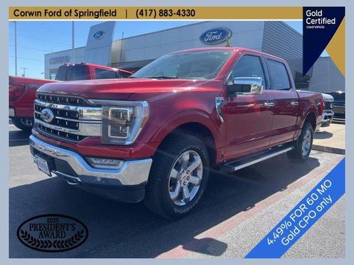 Rapid Red Metallic Tinted Clearcoat 2023 Ford F-150 Lariat