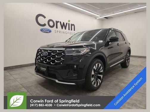 Agate Black Metallic 2026 Ford Explorer Platinum