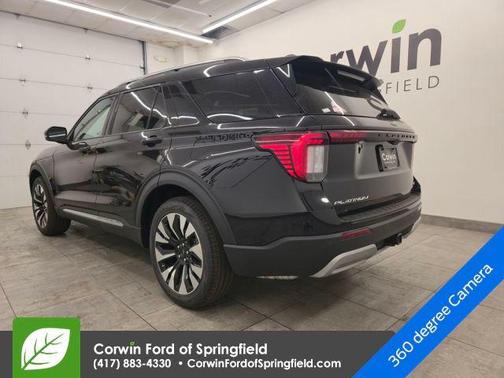 Agate Black Metallic 2026 Ford Explorer Platinum