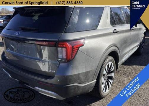 Gray Metallic 2025 Ford Explorer Platinum