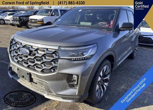 Gray Metallic 2025 Ford Explorer Platinum