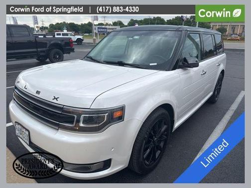 White Platinum Metallic Tri-Coat 2016 Ford Flex Limited