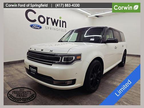 White Platinum Metallic Tri-Coat 2016 Ford Flex Limited