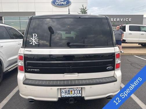 White Platinum Metallic Tri-Coat 2016 Ford Flex Limited