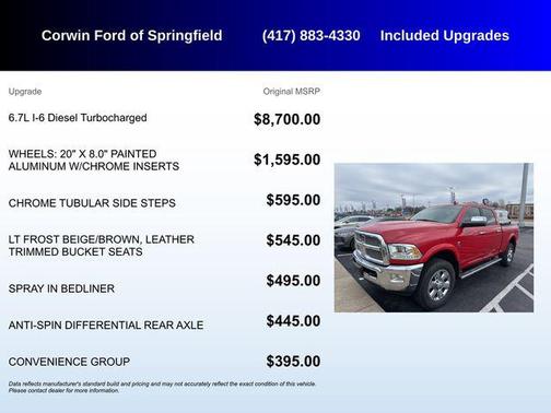 2017 RAM 2500 Laramie Crew Cab 4x4 6'4' Box