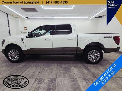 Star White Metallic Tri-Coat 2025 Ford F-150 King Ranch