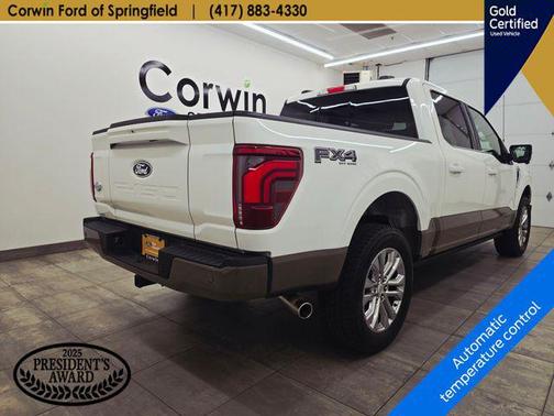 Star White Metallic Tri-Coat 2025 Ford F-150 King Ranch