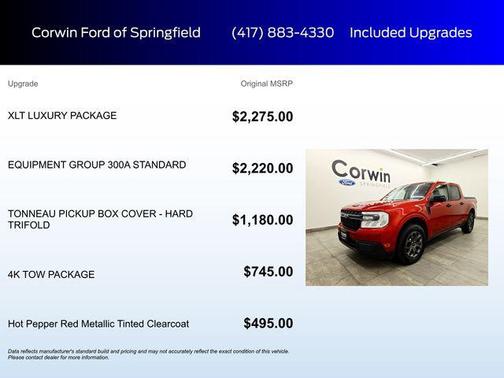 Chili Pepper Red 2024 Ford Maverick XLT