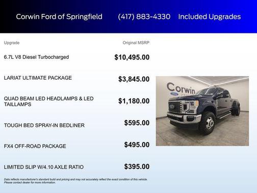 Antimatter Blue Metallic 2022 Ford F-350 Lariat