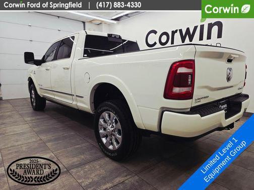Pearl White 2024 RAM 2500 Limited Crew Cab 4x4 6'4' Box