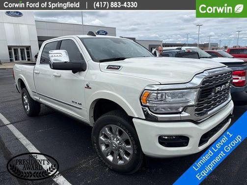 Pearl White 2024 RAM 2500 Limited Crew Cab 4x4 6'4' Box