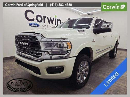 Pearl White 2024 RAM 2500 Limited Crew Cab 4x4 6'4' Box