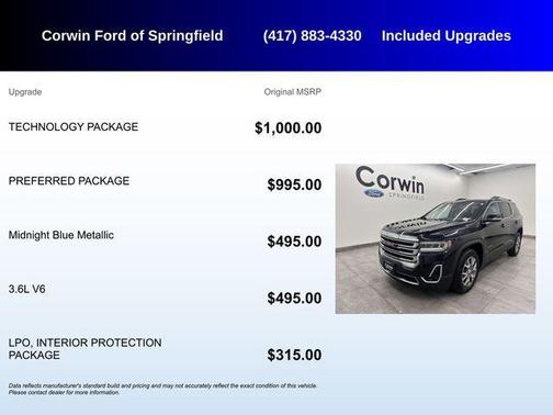 2021 GMC Acadia FWD SLT