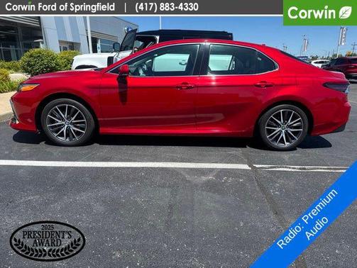Supersonic Red 2024 Toyota Camry Hybrid XLE