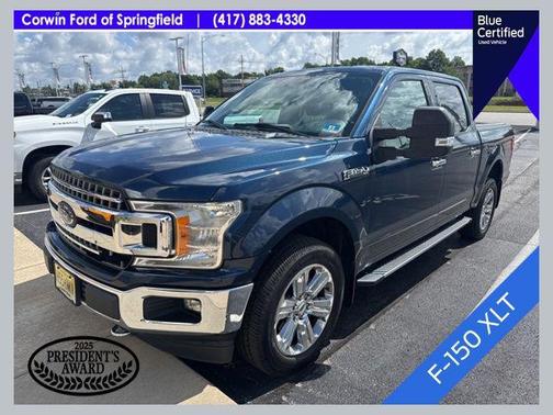 Blue 2018 Ford F-150 XLT