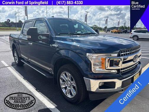Blue 2018 Ford F-150 XLT
