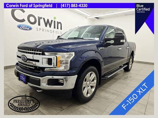 Blue 2018 Ford F-150 XLT