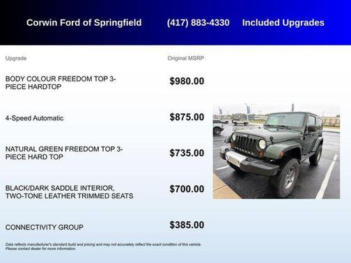 Natural Green Pearlcoat 2011 Jeep Wrangler Sahara