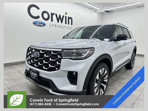 White 2026 Ford Explorer Platinum