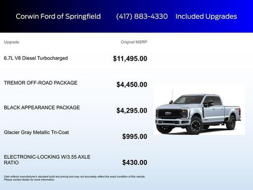 Glacier Gray Metallic Tri-Coat 2026 Ford F-350 Lariat