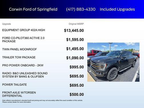 Agate Black Metallic 2021 Ford F-150 Tremor