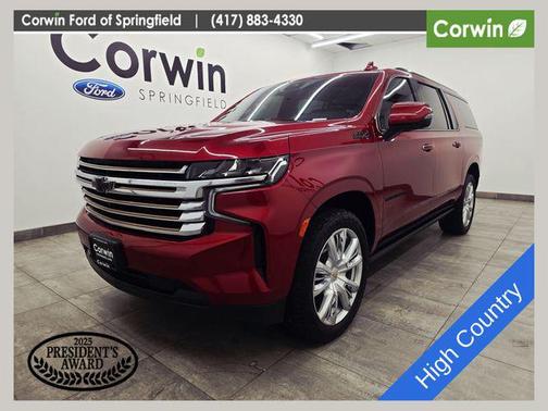 Radiant Red Tintcoat 2023 Chevrolet Suburban 4WD High Country