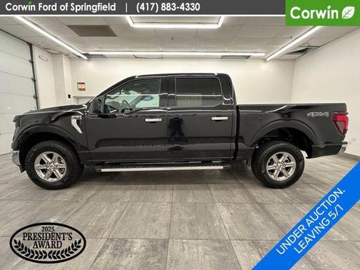 Agate Black Metallic 2025 Ford F-150 XLT