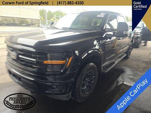 Agate Black Metallic 2025 Ford F-150 XLT