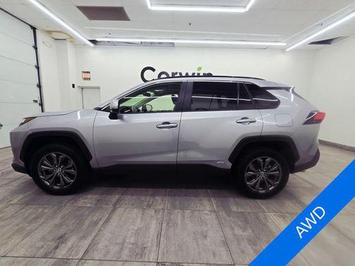 Silver Sky Metallic 2023 Toyota RAV4 Hybrid XLE Premium