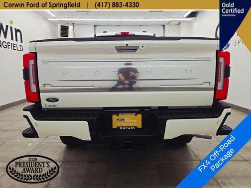 Star White Metallic Tri-Coat 2024 Ford F-350 Platinum