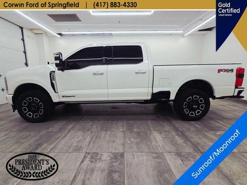 Star White Metallic Tri-Coat 2024 Ford F-350 Platinum