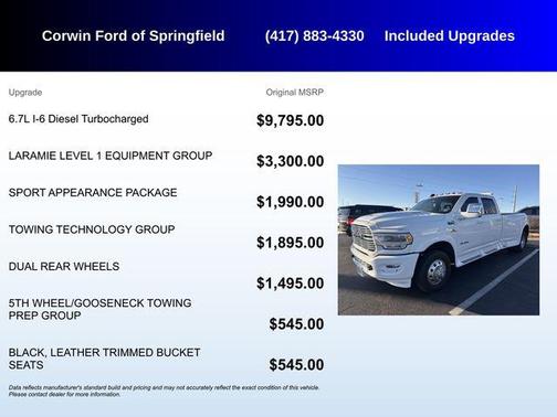 2023 RAM 3500 Laramie Crew Cab 4x4 8' Box