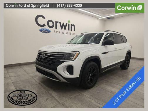 Pure White 2024 Volkswagen Atlas 2.0T SE w/Technology 4MOTION