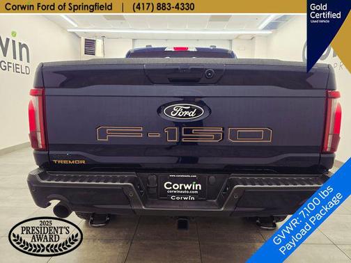 Antimatter Blue Metallic 2024 Ford F-150 Tremor