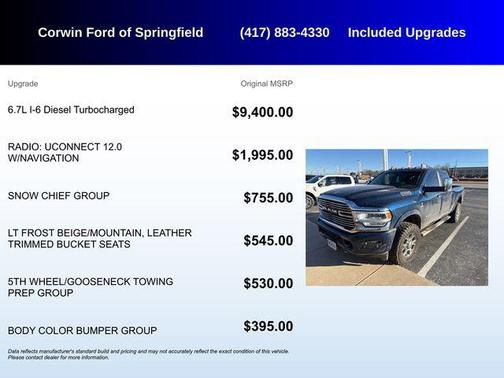 2021 RAM 2500 Laramie Crew Cab 4x4 6'4' Box