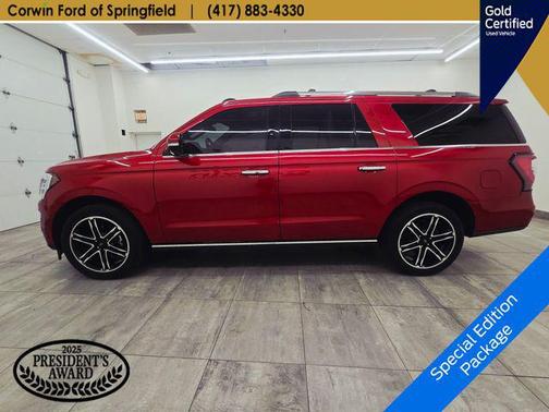 Rapid Red Metallic Tinted Clearcoat 2021 Ford Expedition Max Limited