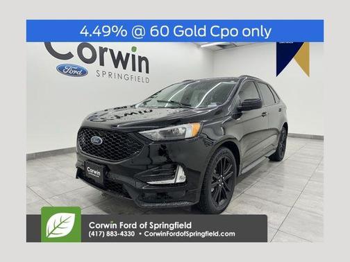 Agate Black Metallic 2024 Ford Edge ST Line
