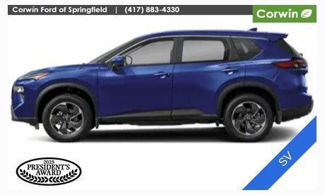Deep Ocean Blue Pearl/Super Black 2025 Nissan Rogue SV